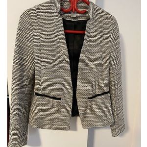 H&M Black and white tweed blazer